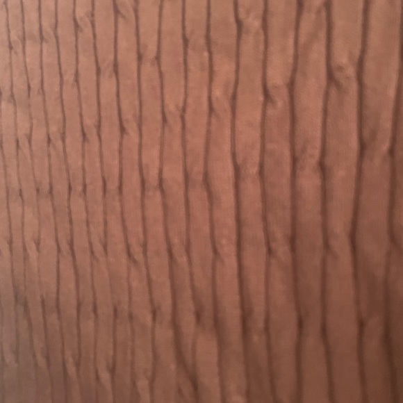 Rib Knit Sweater Open Back Medium Tie Back Turtleneck - Picture 3 of 7